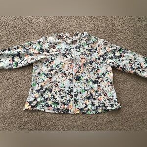 Livi Lane Bryant Antique Floral Athletic Jacket - 22/24 3X